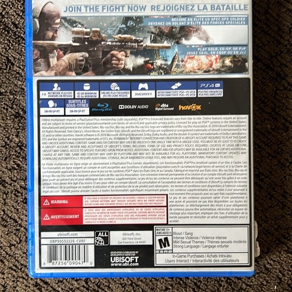 Tom Clancy's Ghost Recon Breakpoint for PS4 - Blue Case - Picture 2 of 3
